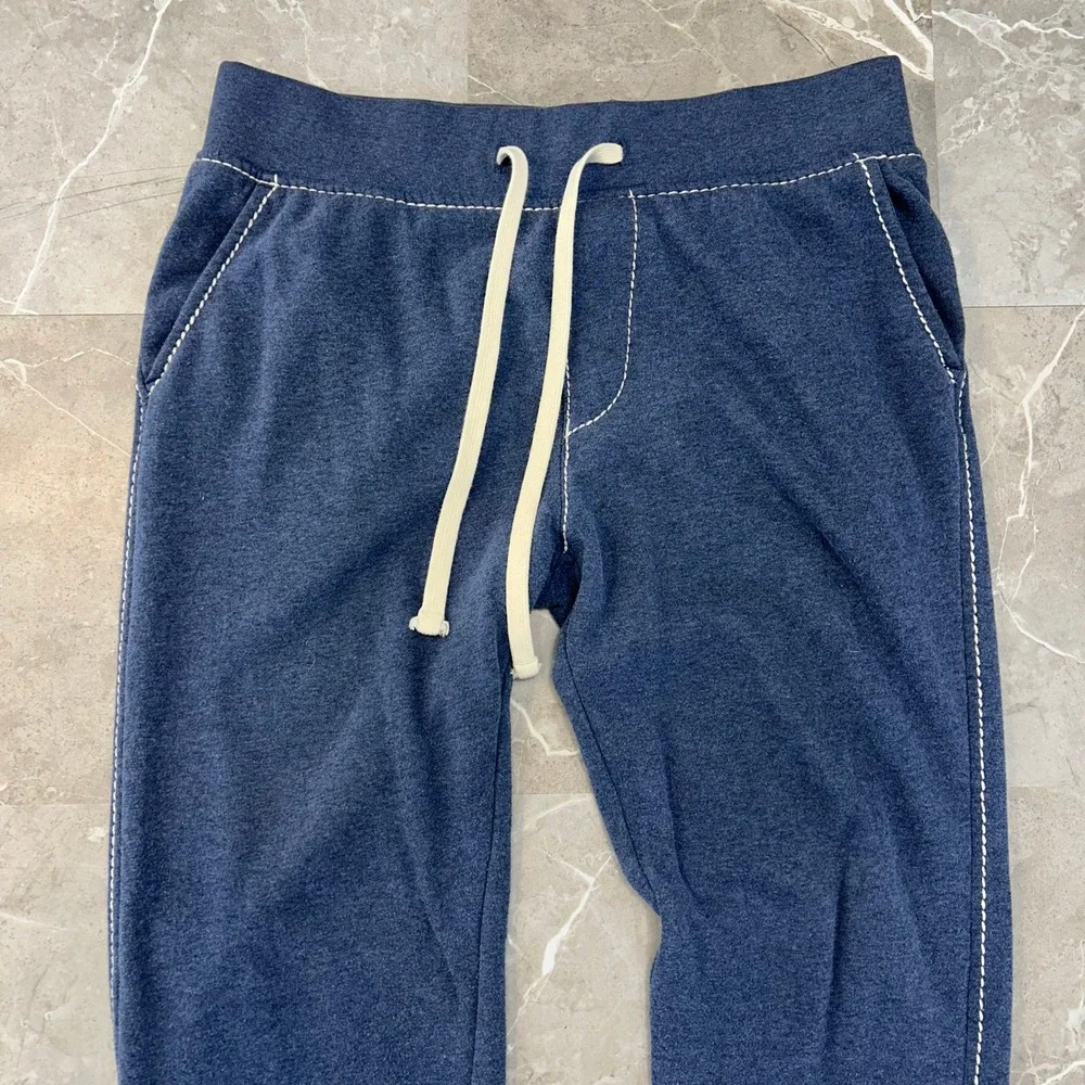 True Religion Baggy T Sweatpants Mens Medium Blue Hip Hop Skate Rap Black